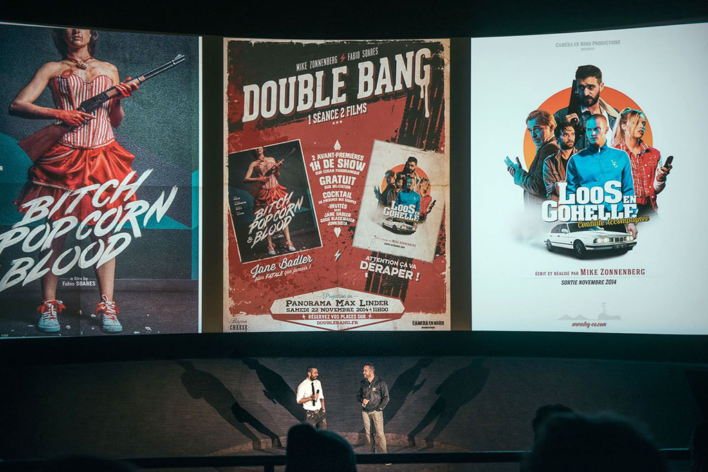 Fabio Soares and Mike Zonnenberg at Double Bang premiere, Max Linder, Paris