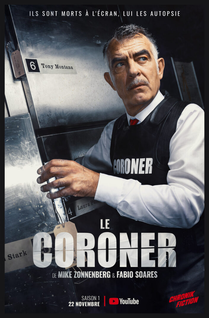 Le Coroner - season 1 - poster designed by Fabio Soares